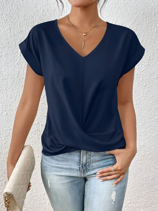 T-SHIRT CASUAL COLLO A CUORE