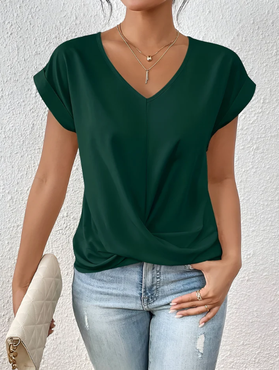 T-SHIRT CASUAL COLLO A CUORE