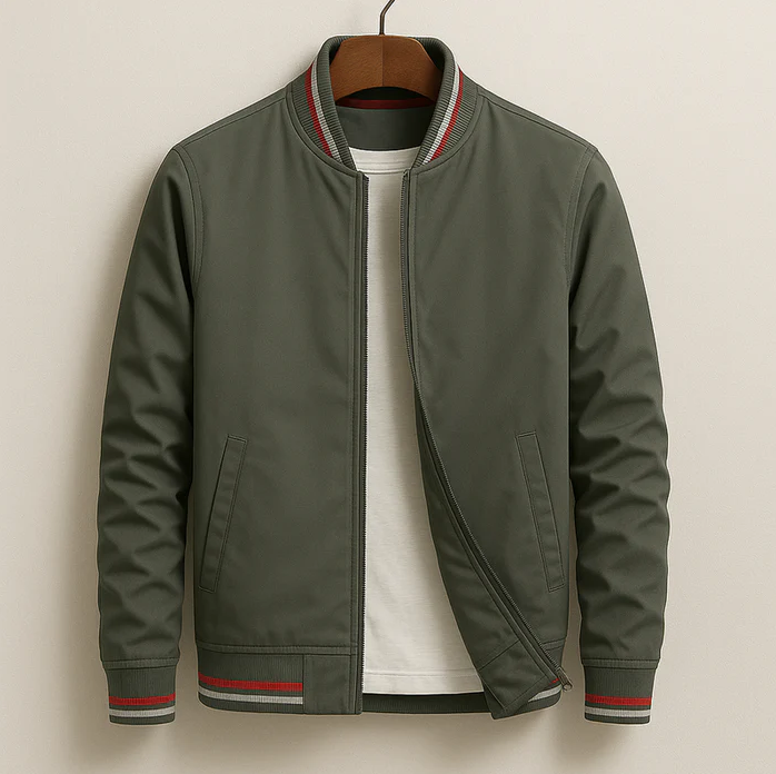 ELEGANTE BOMBER A RIGHE